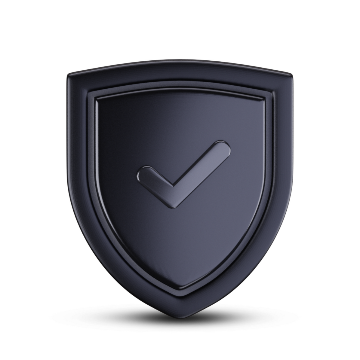 Shield graphic representing Beam's privacy-first net worth tracker with no bank connection and no login details